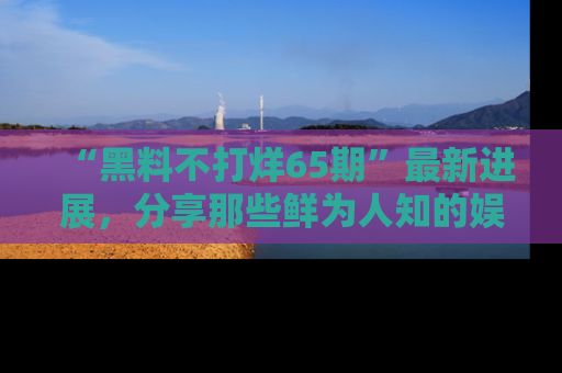 “黑料不打烊65期”最新进展,分享那些鲜为人知的娱乐八卦