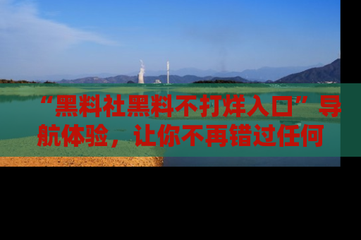“黑料社黑料不打烊入口”导航体验,让你不再错过任何精彩黑料