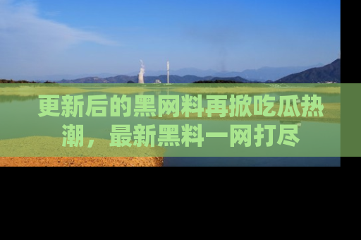 更新后的黑网料再掀吃瓜热潮，最新黑料一网打尽