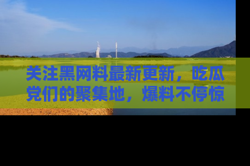 关注黑网料最新更新，吃瓜党们的聚集地，爆料不停惊喜连连！