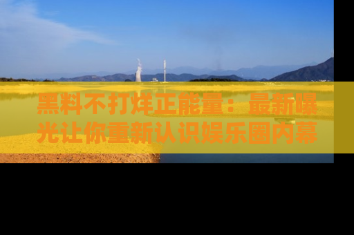 黑料不打烊正能量：最新曝光让你重新认识娱乐圈内幕！