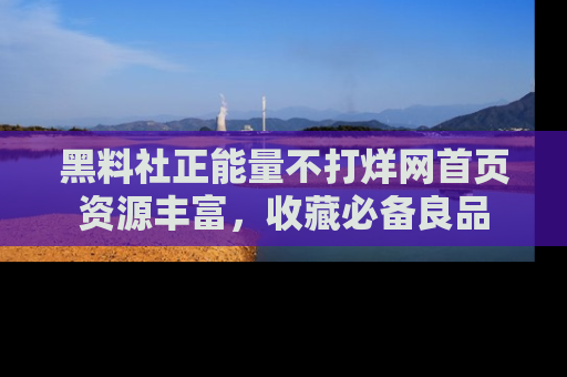 黑料社正能量不打烊网首页资源丰富，收藏必备良品
