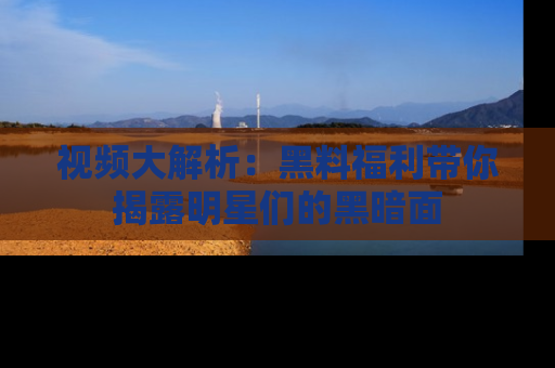 视频大解析：黑料福利带你揭露明星们的黑暗面
