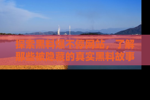 探索黑料爆不停网站，了解那些被隐藏的真实黑料故事