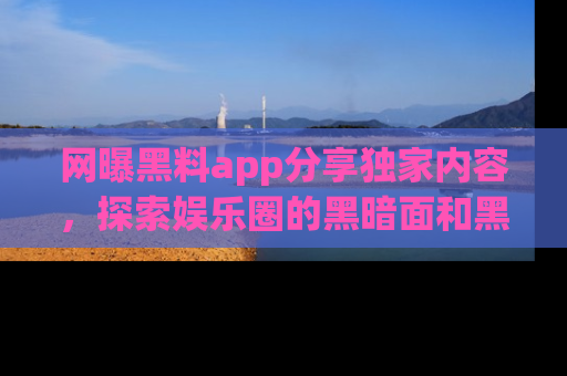 网曝黑料app分享独家内容,探索娱乐圈的黑暗面和黑料