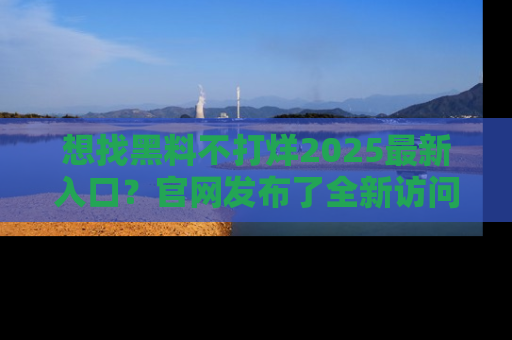 想找黑料不打烊2025最新入口？官网发布了全新访问指南！