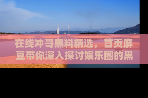 在线冲哥黑料精选,首页麻豆带你深入探讨娱乐圈的黑暗面