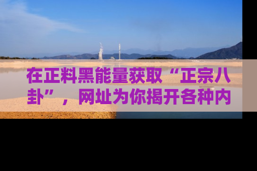 在正料黑能量获取“正宗八卦”,网址为你揭开各种内幕故事!