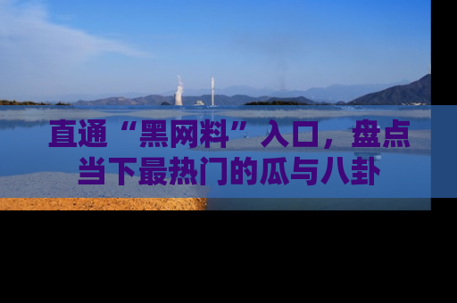 直通“黑网料”入口,盘点当下最热门的瓜与八卦